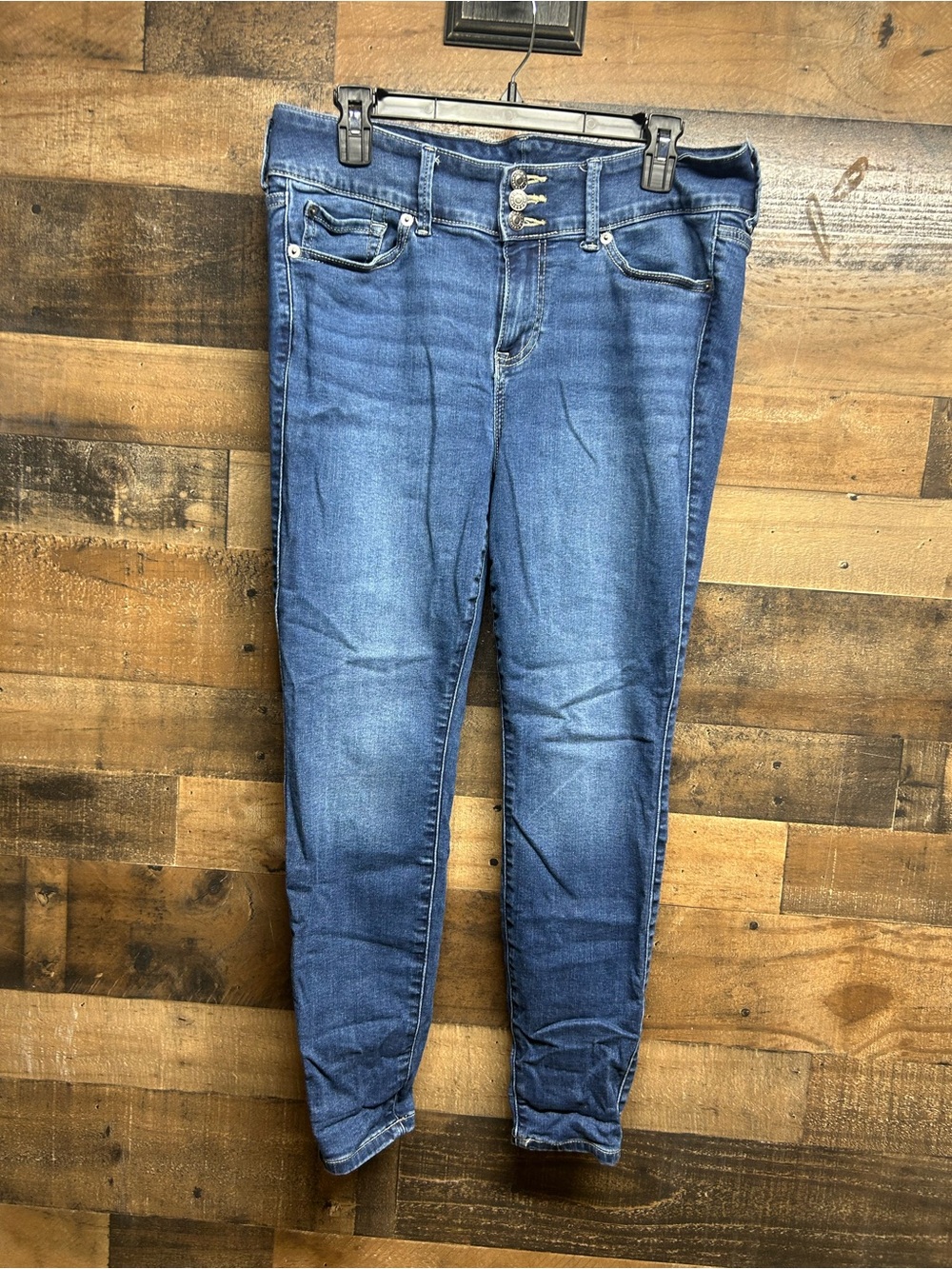 torrid Mid Blue Triple-Button High-Rise Jeggings